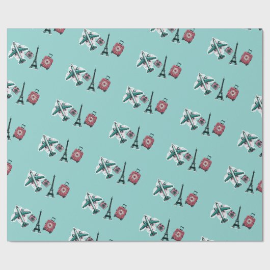 Reisen Geschenkpapier (Flach)