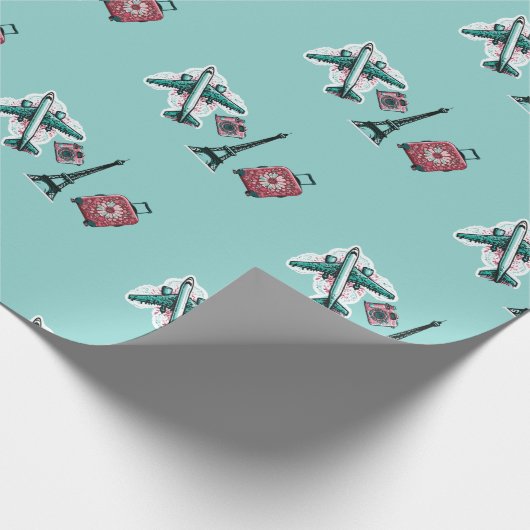 Reisen Geschenkpapier (Ecke)