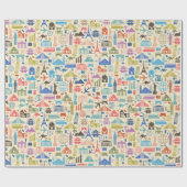 Reisen Geschenkpapier (Flach)