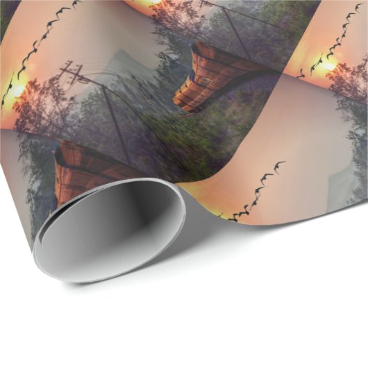 Reisen Geschenkpapier (Rolleneckpunkt)