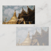 Reisen - Golden Pagoda Business Card Visitenkarte (Vorne/Hinten)
