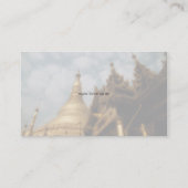 Reisen - Golden Pagoda Business Card Visitenkarte (Rückseite)