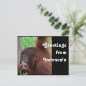 Reisen Grüße aus Indonesien Postkarte (Stehend Vorderseite)