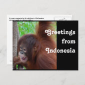 Reisen Grüße aus Indonesien Postkarte (Vorne/Hinten)