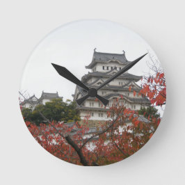 Reisen Himeji Schloss Runde Wanduhr