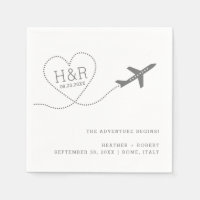 Reisen Hochzeiten Brautparty Custom Airplane Herz