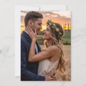 Reisen Hochzeitflugzeug Herz Moderne Luftfahrt Einladung (Rückseite)