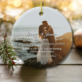Reisen Hochzeitflugzeug Herz Save the Date XMAS Keramik Ornament