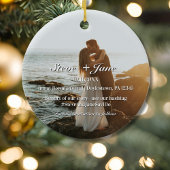 Reisen Hochzeitflugzeug Herz Save the Date XMAS Keramik Ornament