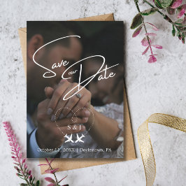 Reisen Hochzeitsflugzeug Herz Modern Save the Date Einladung