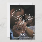 Reisen Hochzeitsflugzeug Herz Modern Save the Date Einladung (Vorderseite)