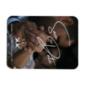 Reisen Hochzeitsflugzeug Herz Modern Save the Date Magnet (Horizontal)