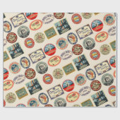 Reisen, Hotel Sticker, Gepäckausführung, Geschenkpapier (Flach)