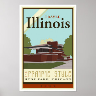 Reisen Illinois Poster