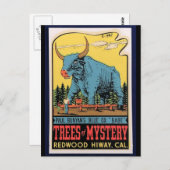 Reisen im Jahrgang - California Trees of Mystery Postkarte (Vorne/Hinten)