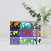 Reisen in der ganzen Welt Postkarte (Stehend Vorderseite)