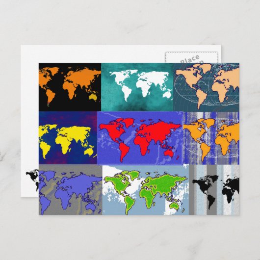 Reisen in der ganzen Welt Postkarte (Vorne/Hinten)