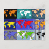 Reisen in der ganzen Welt Postkarte (Vorderseite)