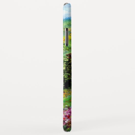 REISEN IN DER Toskana, Lila Blume Felder Landschaf Case-Mate iPhone Hülle (Hinten/Rechts)