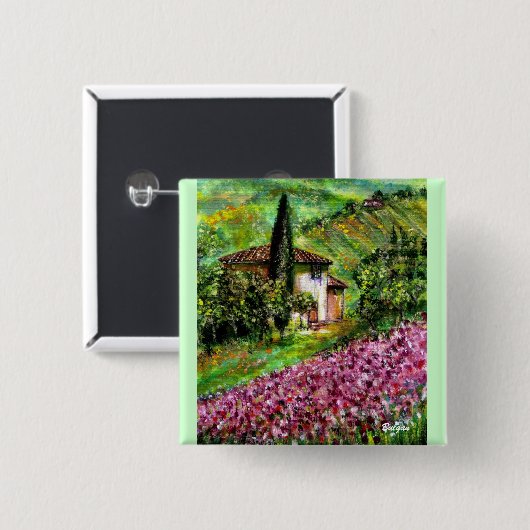 REISEN IN DER TUSKANISCHEN BUTTON (Vorne & Hinten)