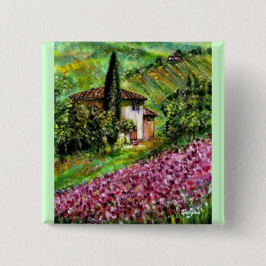 REISEN IN DER TUSKANISCHEN BUTTON (Vorderseite)