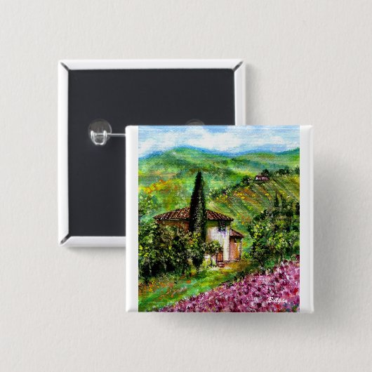 REISEN IN DER TUSKANISCHEN BUTTON (Vorne & Hinten)