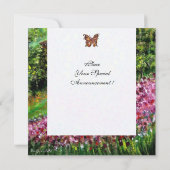 REISEN IN DER TUSKANISCHEN, Feld für grüne Lila Bl Einladung (Rückseite)