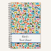 Reisen in die personalisierte Zeitschrift der Welt Notizblock (Vorderseite)