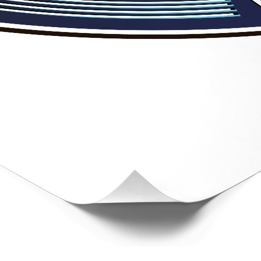 Reisen in die USA Fly-Logo Poster (Ecke)