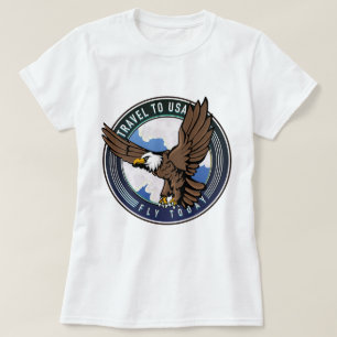 Reisen in die USA Fly-Logo T-Shirt