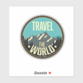 Reisen in die Welt Aufkleber (Blatt)