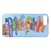 Reisen in die Welt Case-Mate iPhone Hülle (Rückseite (Horizontal))