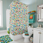 Reisen in die Welt Duschvorhang