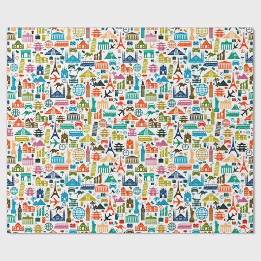 Reisen in die Welt Geschenkpapier (Flach)