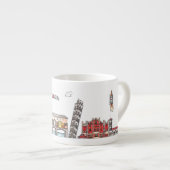 Reisen in die Welt - Italien Espressotasse (Vorderseite Rechts)