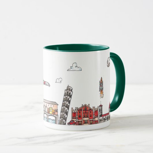 Reisen in die Welt - Italien Tasse (VorderseiteRechts)