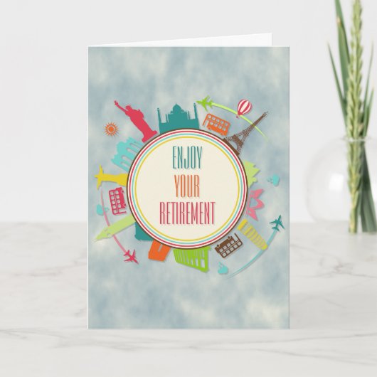 Reisen in die Welt Karte (Vorderseite)