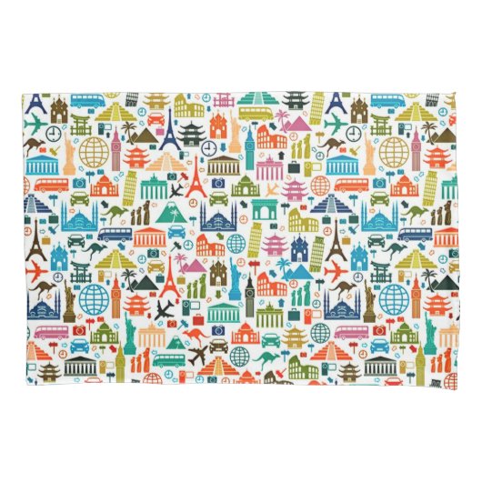 Reisen in die Welt Kissenbezug (Vorderseite)