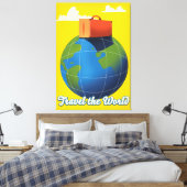 Reisen in die Welt Leinwanddruck (Insitu (Schlafzimmer))