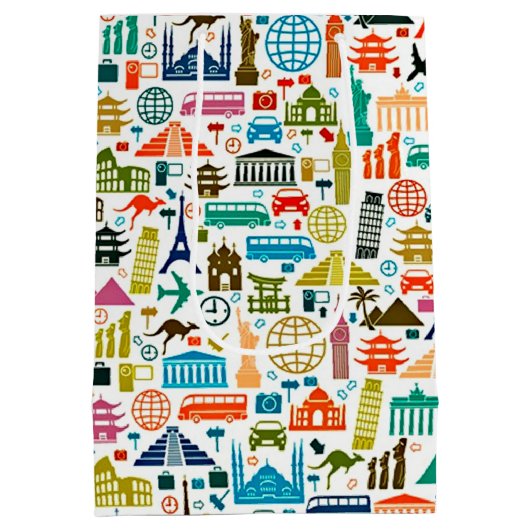 Reisen in die Welt Mittlere Geschenktüte (Rückseite)