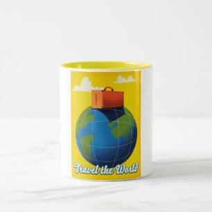 Reisen in die Welt Zweifarbige Tasse