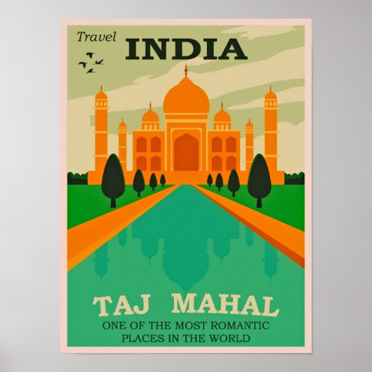 Reisen in Indien Vintag Poster (Vorne)
