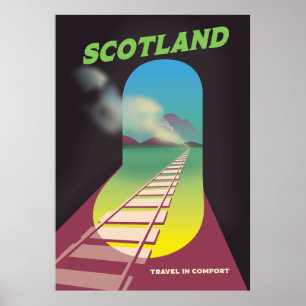 Reisen in Komfort Schottland Poster
