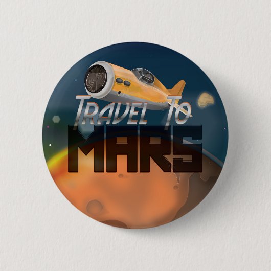 Reisen in Mars Button (Vorderseite)