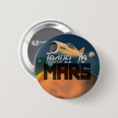 Reisen in Mars Button (Vorne & Hinten)