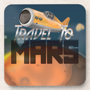 Reisen in Mars Getränkeuntersetzer