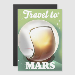 Reisen in Mars Magnetkarte