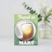 Reisen in Mars Postkarte (Stehend Vorderseite)