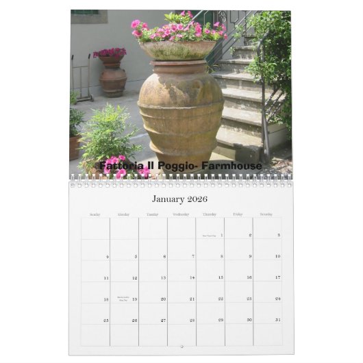 Reisen in Toskana Kalender (Jan 2026)