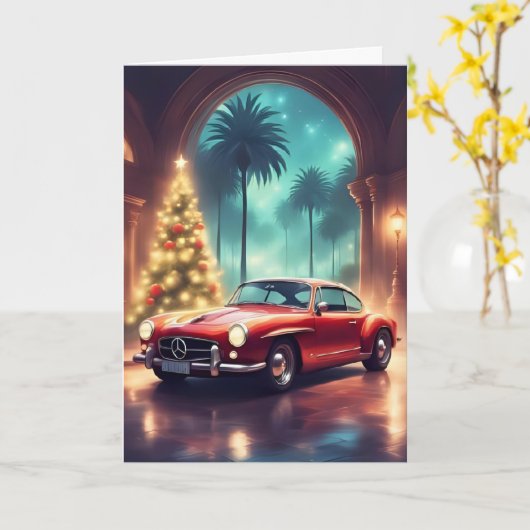 Reisen in Weihnachten Karte (Gelbe Blume)